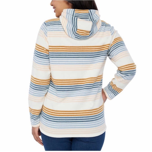 O’Neill Ladies Women Half Zip Polar Fleece Hoodie - CREAM - Picture 2 of 5